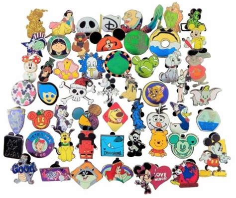 Disney Pins 30 Trading Assorted Pin Lot No Duplicates Brand New