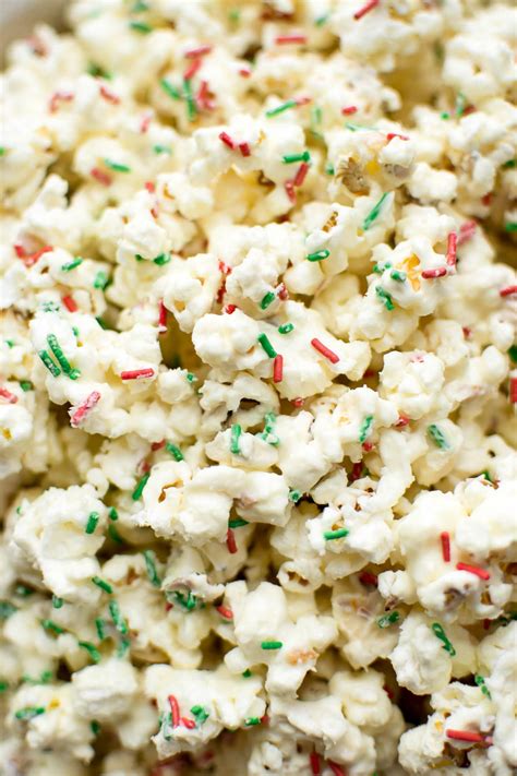 This White Chocolate Christmas Popcorn Recipe Is Easy And Festive