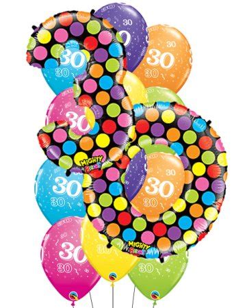 30th Birthday Mighty Bright Number Balloon Bouquet [30-BIRTHDAY-MIGHTY-NUMB-BOUQUET] - $69.99 ...