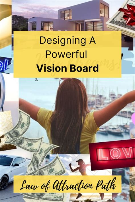 Designing A Powerful Vision Board Law Of Attraction Vision Board
