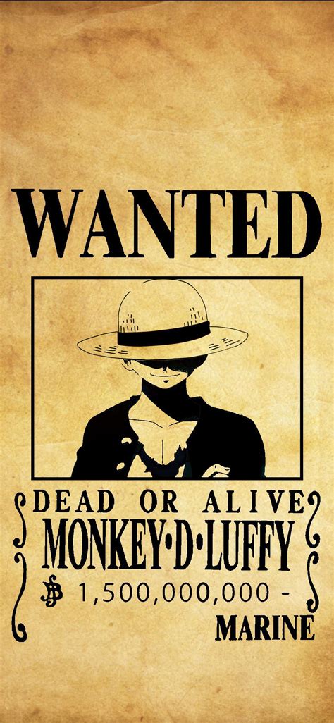 One Piece Wanted Poster Wallpapers Top Free One Piece Wanted Poster