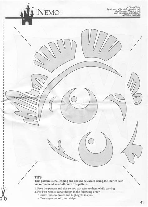 Finding Nemo Pumpkin Stencil