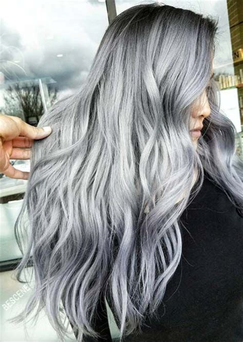 silver hair trend 51 cool grey hair colors and tips for going gray silver grey hair long gray
