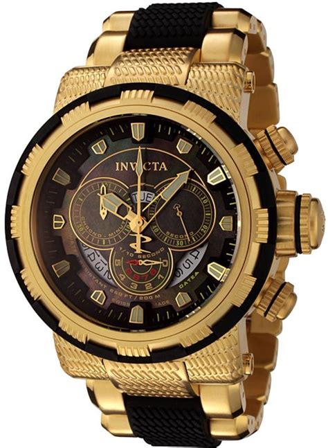 For men who want to step into the style spotlight, michael kors rose gold chronograph makes it onto the best gold watches for men list thanks to its timeless appeal and large, bedazzled face. Invicta Men's 18k Gold-Plated and Black Watch | นาฬิกา ...