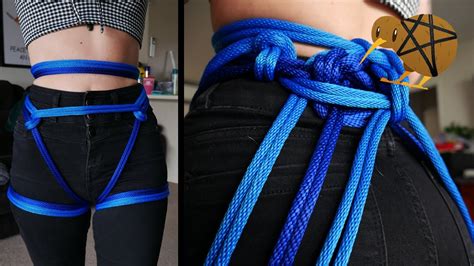 blue hip weave harness shibari w zoe youtube