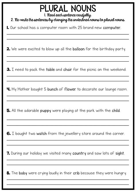 English For 6th Graders Worksheet