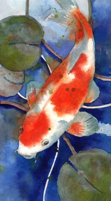 Inspirational Koi Watercolor Thevillageanthology Com In