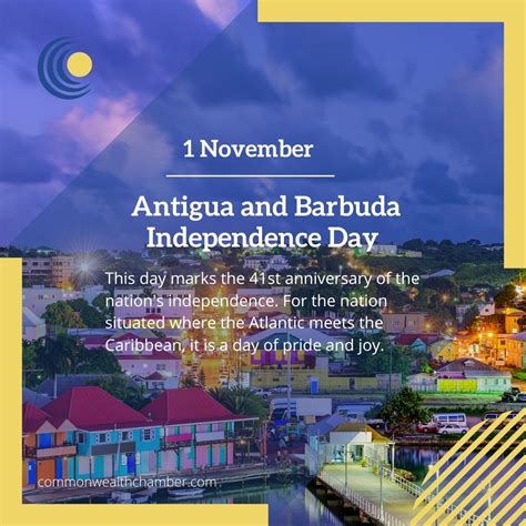 Antigua And Barbuda Independence Day Commonwealth Chamber Of Commerce