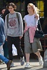 Elle Fanning out with her co-star Timothee Chalamet in downtown ...