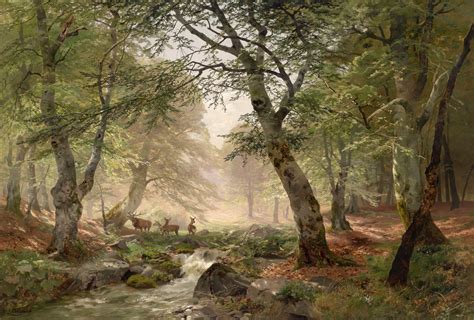 Forest Landscape Classic Art Wallpapers Hd Desktop And