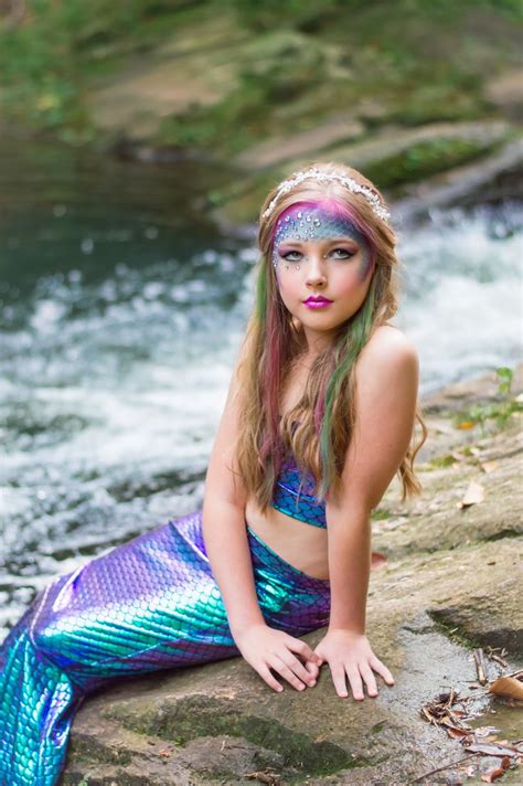 Meerjungfrau Photoshoot Kinder Pinnes Girls Mermaid Costume