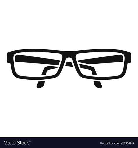 Eye Glasses Icon Simple Style Royalty Free Vector Image