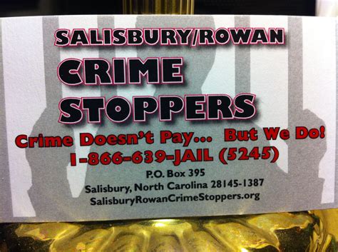Salisbury/Rowan Crime Stoppers
