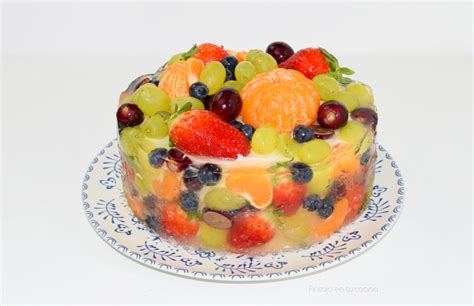 Tarta Con Gelatina De Frutas 諾 Pastel Encapsulado Antojo En Tu Cocina