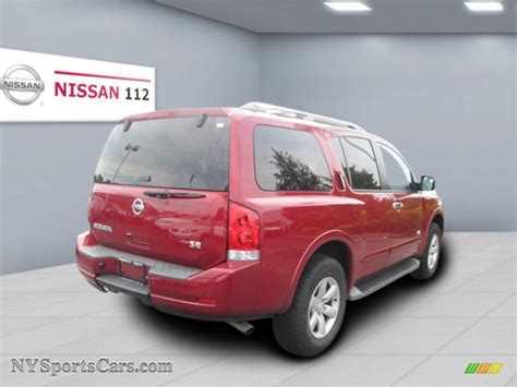 2008 Nissan Armada Se 4x4 In Red Brawn Photo 3 606318 Nysportscars