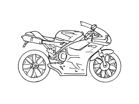 Coloriage Moto