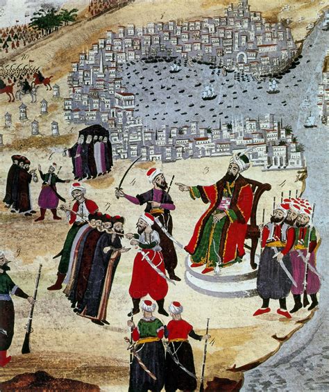 Detail From Fall Of Constantinople 1453 Painted By Panagiotis Zografo