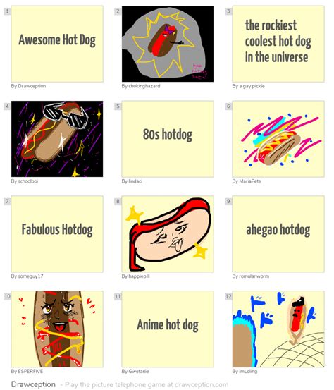 Awesome Hot Dog Drawception