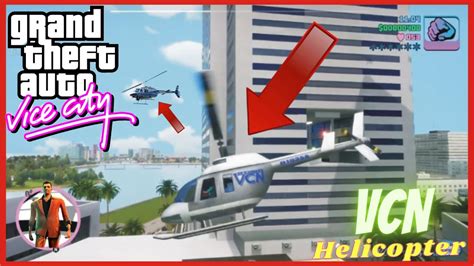 How To Get Find Vcn Helicopter Form Gta Vice City Map Location Youtube