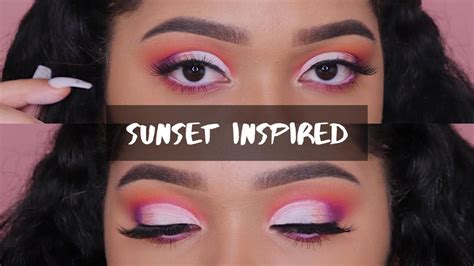 Sunset Cut Crease Makeup Tutorial Lily Geart Youtube