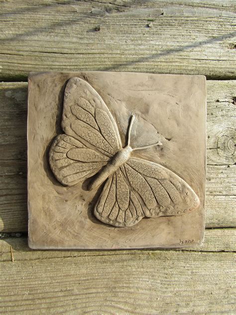 Monarch Butterfly 6 X 6 Inch Concrete Art Tile Etsy Monarchvlinder