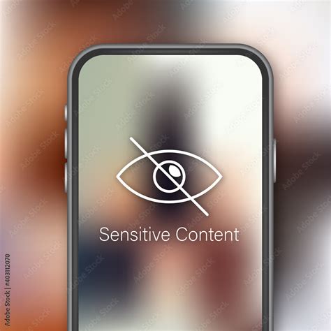 Sensitive Photo Content Inappropriate Content Internet Safety Concept