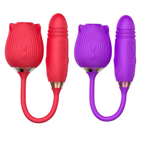In Rose Sucking Thrusting Dildo Vibrator G Spot Clit Sex Toy For Women Gift P Ebay
