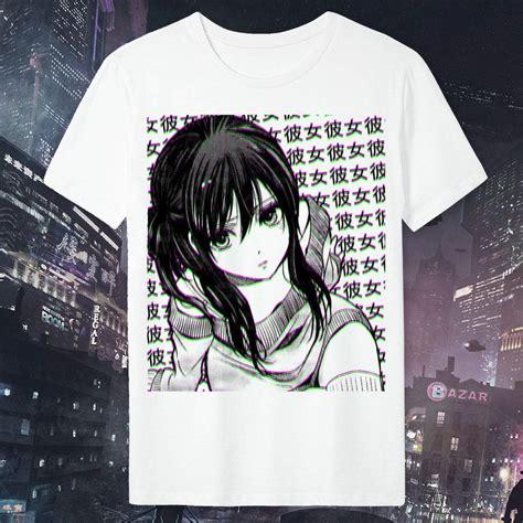 T Shirt Anime Manga Girl Cyberpunk Pastel Goth Kawaii