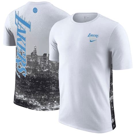 Mens Nike White Los Angeles Lakers 202021 City Edition Courtside T Shirt