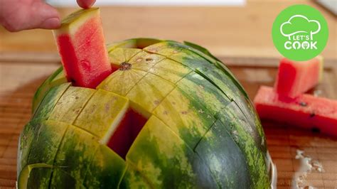 wassermelone schneiden ☀️ mit diesem trick ganz schnell youtube