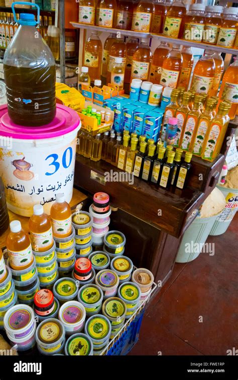 Argan Oil Products Souk El Had Market Place Agadir Souss Morocco