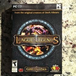 League of legends or lol is a multiplayer game developed by riot games. Original League of Legends Collector's Edition CD ROM - e ...