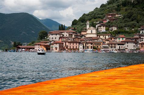 Christos The Floating Piers Monte Isola Seen From The Orange Walkway
