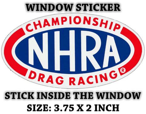 Nhra Championship Drag Racing Window Decal Sticker Vintage Look Vinyl