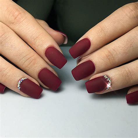 40 Gorgeous Maroon Color Nails Designs Fashionre