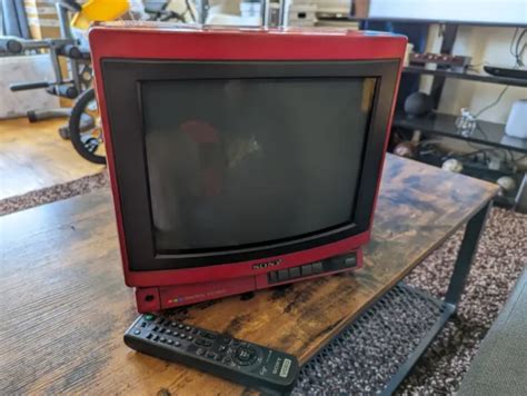 Sony Trinitron Retro Gaming Color Tv Kv Ad Tested Working With