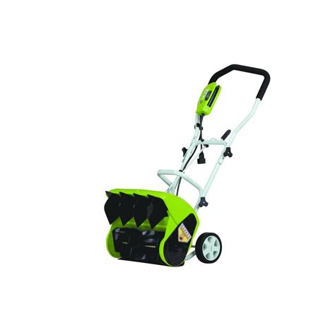 Greenworks 14 In Electric Snow Blower 26022 The Home Depot