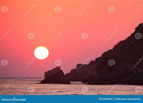 Red Sunset Sky Stock Photo Image Of Colorful Natural 27039678