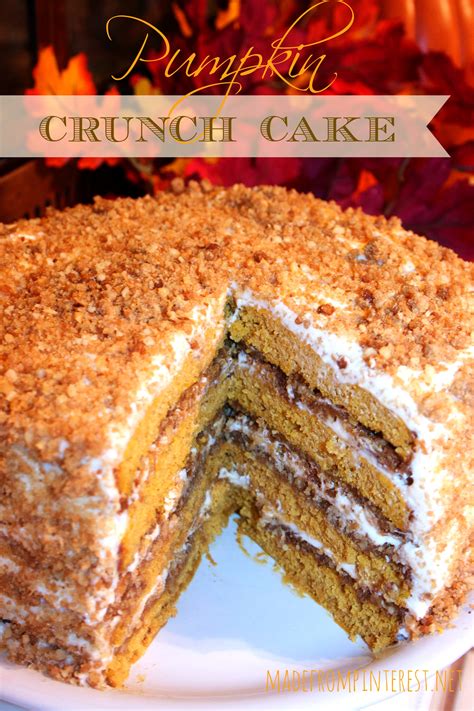 Pumpkin Crunch Cake With Cream Cheese Frosting T This Grandma Is Fun