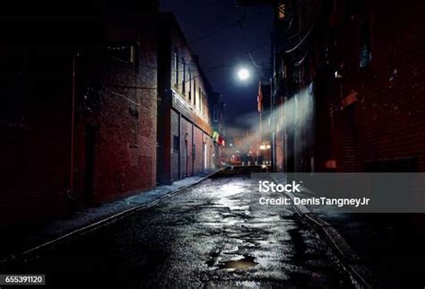 Dark Gritty Alleyway Stock Photo Download Image Now Night Alley