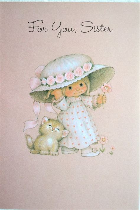 Ruth Morehead Birthday Card Little Girl And Kittens Unused Etsy
