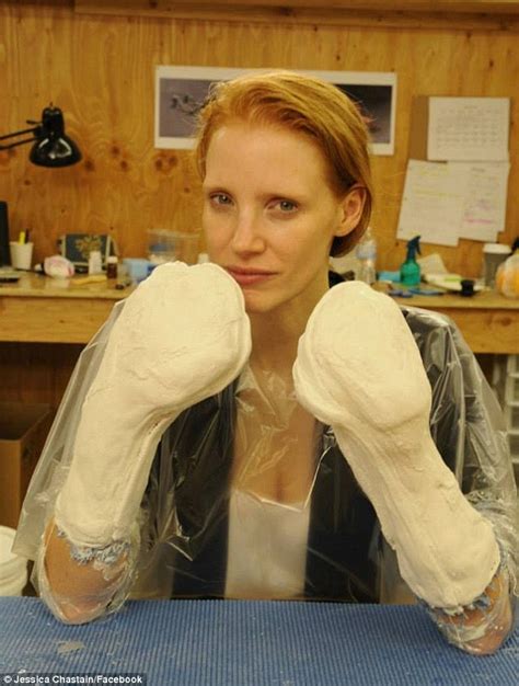 Jessica Chastain Immortalizes Her Taut Figure With Body Cast For