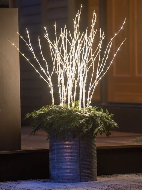 Birch Led Outdoor Branches Lighted Sticks Decoration