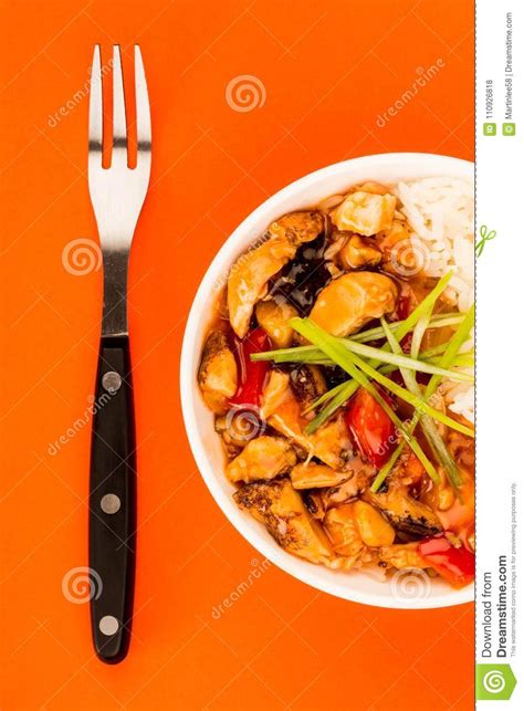 In this dish, you have the crispy coating of the chicken in contrast to the soft velvety texture of the . Cantonese Style Sweet And Sour Chicken With Rice Stock ...