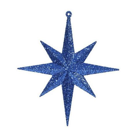 Emerald Glitter Bethlehem Star Ornament 8 In 4 Per Box Walmart