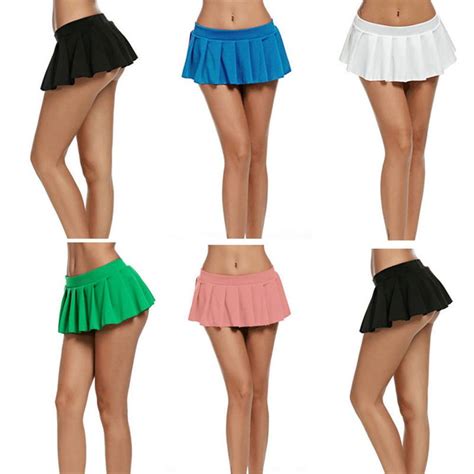 Sexy Short Mini Skirt Women Micro Mini Skirt Dance Clubwear Pleated Skirt Shopee Malaysia