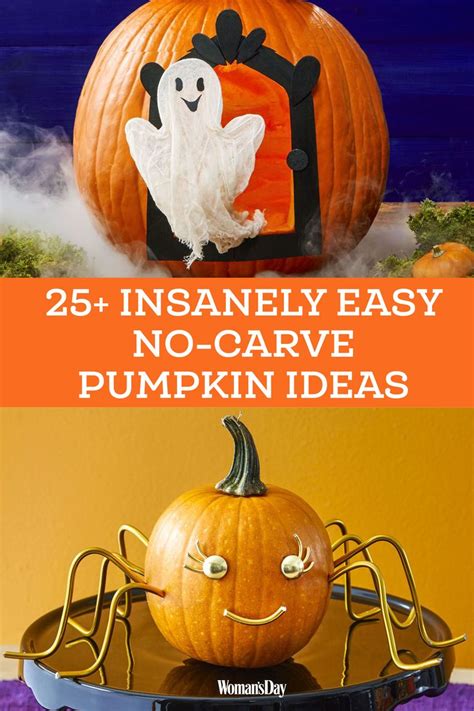 28 Best No Carve Pumpkin Decorating Ideas Fun Designs For No Carve