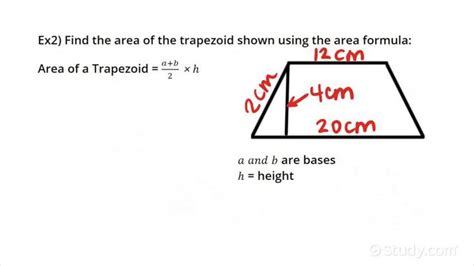 How To Find The Area Of A Trapezoid Geometry