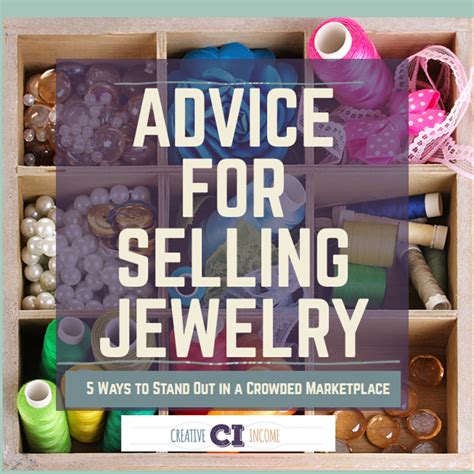 the cover of advice for selling jewelry including sewing threads and other crafting supplies