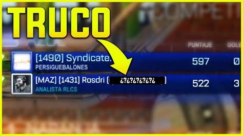 Pon Esto En Tu Nombre De Rocket League Y GanarÁs Todos Los Partidos